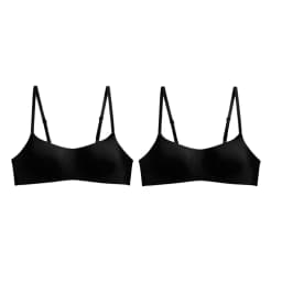 2Pcs/Set Non-wire Bras Women's Seamless U-Neck Fixed Cup Bra Small Breast Sexy Lingerie Everyday Comfort Bralette Intimates