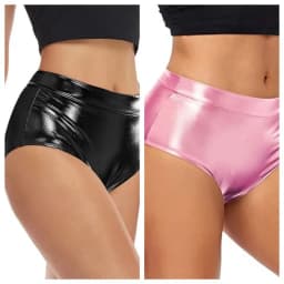 Sexy Nightclub Short Pants Shiny PU Leather Shorts for Women Girls Slim Elastic Waist Shorts Plus Size Comfort Soft Hot Pants