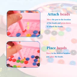 1 PCS Children's Magnetic Doodle Board with Pen & Beads Drawing Toy for 3-8 Years Kids Educational Boy Girl Montessori Gift