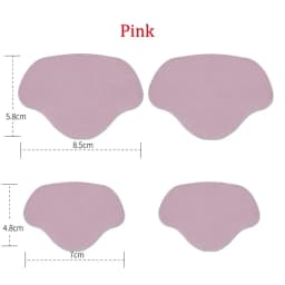 4Pcs Sneaker Heel Repair Pad Adjustable Size Wear-resistant Footbed Invisible Heel Repair Pad Repair Shoe Hole Pad Back Sticker
