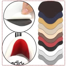 4Pcs Sneaker Heel Repair Pad Adjustable Size Wear-resistant Footbed Invisible Heel Repair Pad Repair Shoe Hole Pad Back Sticker