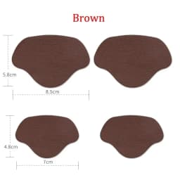 4Pcs Sneaker Heel Repair Pad Adjustable Size Wear-resistant Footbed Invisible Heel Repair Pad Repair Shoe Hole Pad Back Sticker