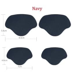 4Pcs Sneaker Heel Repair Pad Adjustable Size Wear-resistant Footbed Invisible Heel Repair Pad Repair Shoe Hole Pad Back Sticker
