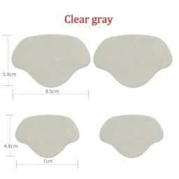 4Pcs Sneaker Heel Repair Pad Adjustable Size Wear-resistant Footbed Invisible Heel Repair Pad Repair Shoe Hole Pad Back Sticker