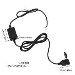 USB Port DC 5V Adapter USB Converter Motorbike Handlebar Charger Motorcycle USB Socket Power Supply Socket for Phone GPS