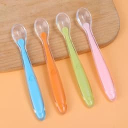 BPA Free Baby Silicone Spoons First Stage Infant Soft Spoons Baby Training Feeding Spoon Toddler Complementary Food Spoon