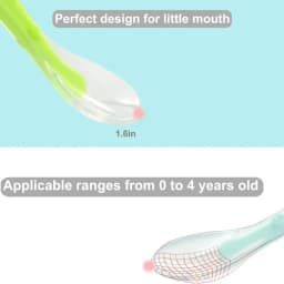 BPA Free Baby Silicone Spoons First Stage Infant Soft Spoons Baby Training Feeding Spoon Toddler Complementary Food Spoon