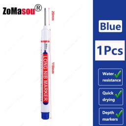 1-100Pcs 2cm Waterproof Long Head Markers Deep Hole Marker Pen for Metal Carpenter Red/Black/Blue/Green Ink Woodworking Tools