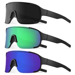 CRIXALIS Oversized Mirror Sunglasses Men Women Outdoor Hiking Sun Glasses Trendy Skiing Sports Goggle Shades Male UV Protection