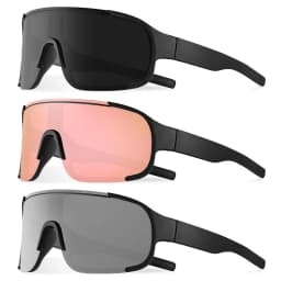 CRIXALIS Oversized Mirror Sunglasses Men Women Outdoor Hiking Sun Glasses Trendy Skiing Sports Goggle Shades Male UV Protection