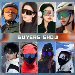 CRIXALIS Oversized Mirror Sunglasses Men Women Outdoor Hiking Sun Glasses Trendy Skiing Sports Goggle Shades Male UV Protection