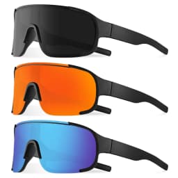 CRIXALIS Oversized Mirror Sunglasses Men Women Outdoor Hiking Sun Glasses Trendy Skiing Sports Goggle Shades Male UV Protection
