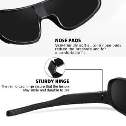 CRIXALIS Oversized Mirror Sunglasses Men Women Outdoor Hiking Sun Glasses Trendy Skiing Sports Goggle Shades Male UV Protection