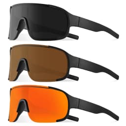 CRIXALIS Oversized Mirror Sunglasses Men Women Outdoor Hiking Sun Glasses Trendy Skiing Sports Goggle Shades Male UV Protection