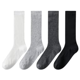 Women's Calf Socks Summer Hollow Mesh Breathable Ballet Style Black And White Gray Thin Style Soft Slimming Sweet Mid Tube Socks