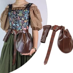 3 Pack Medieval Female Warrior Style Renaissance Sword Sheath Vintage Waist Bag Viking Fanny Pack Halloween Cosplay Decoration