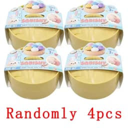 Colorful Dumpling Squishes Stress Balls Fidget Sensory Toys Simulation Food Squishies Bun with Steamer Squeeze Dough Ball Gifts