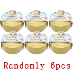 Colorful Dumpling Squishes Stress Balls Fidget Sensory Toys Simulation Food Squishies Bun with Steamer Squeeze Dough Ball Gifts