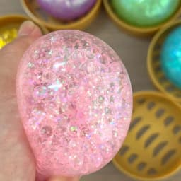 Colorful Dumpling Squishes Stress Balls Fidget Sensory Toys Simulation Food Squishies Bun with Steamer Squeeze Dough Ball Gifts