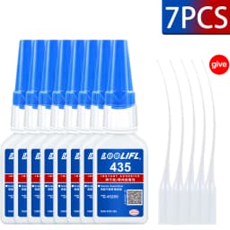 LOOLIFL 20g 435 Super Glue Quick-drying Cyanoacrylate Instant Leather Rubber DIY Wood Metal Strong Bond Liquid Adhesive Tool