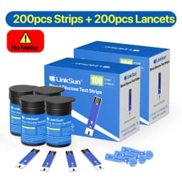 LinkSun Blood Glucose Meter G-425-3 Glucometer No Code for Diabetes Test 10/50/100pcs Strips Lancets Medical Blood Sugar MG/MMOL