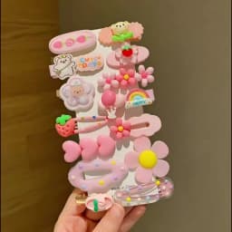14 Pieces of Sweet Pink Hairpins Are Cute and Versatile
