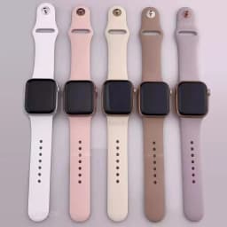 Straps For Apple Watch Bands 44mm 40mm 45mm 41mm 49mm 46mm 42mm Correa Silicone Bracelet iwatch Series 12 11 10 8 SE 9 Ultra 3 4