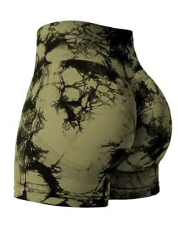 2024 Summer New 16 Color Sexy Tie Dye Shorts Woman Fitness Seamless Butt Lifting Shorts One Pieces Activewear Running Outdoors