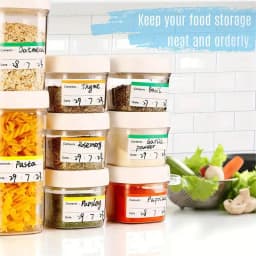 100/400 Pieces Colorful Refrigerator Labels Food Storage Labels Stickers for Food Containers