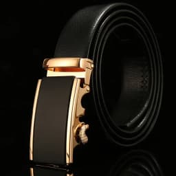 Fashion Automatic Buckle Belt for Business High Quality Male 130 140 150 160 170 cm Plus LONG Large Size Men's PU Leather Belt