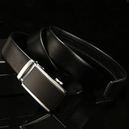 Fashion Automatic Buckle Belt for Business High Quality Male 130 140 150 160 170 cm Plus LONG Large Size Men's PU Leather Belt