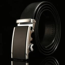 Fashion Automatic Buckle Belt for Business High Quality Male 130 140 150 160 170 cm Plus LONG Large Size Men's PU Leather Belt