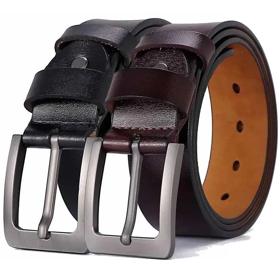 High Quality Real Genuine Leather Pin Buckle Male Belts Waist for Jeans Plus Size LONG Large 130 140 150 160 170 CM Men Belts
