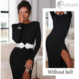 Women's Elastic Bow Belt Wide Rhinestone Stretch Belts Ladies Waist Accessories for Dress Jeans