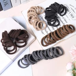 50/100 Pcs Black Gray Large Hair Bands for Women Seamless Ponytail Fashion Pure Headbands Hair Accessories Headband Hair Bands