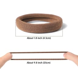 50/100 Pcs Black Gray Large Hair Bands for Women Seamless Ponytail Fashion Pure Headbands Hair Accessories Headband Hair Bands