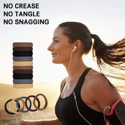 50/100 Pcs Black Gray Large Hair Bands for Women Seamless Ponytail Fashion Pure Headbands Hair Accessories Headband Hair Bands