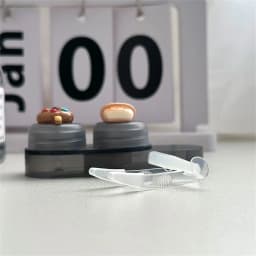 Cute Cartoon Contact Lens Case Women Girls Plastics Myopia Companion Box Simple Cosmetic Contact Lens Box Storage Box
