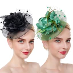 Wedding Fascinator Hats Stylish Hair Accessories Flower Pearl Headband Charming Fascinators Top Hat Women Girls
