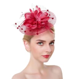 Wedding Fascinator Hats Stylish Hair Accessories Flower Pearl Headband Charming Fascinators Top Hat Women Girls