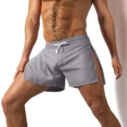 Summer Sports Shorts Men Sweatshorts Quick Dry Running Gym Beach Jogging Bottoms Men Fitness Training side Zipper Shorts Pants