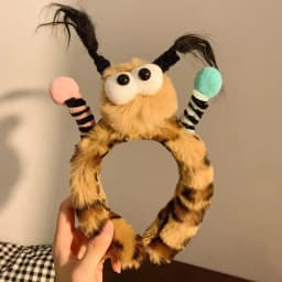 Recruiting Peach Blossoms~Cute Plush Flower Hair Hoop Female Cartoon Sweet Hair Hairpin Wash Anti slip Headband Hair Accessories