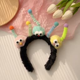 Recruiting Peach Blossoms~Cute Plush Flower Hair Hoop Female Cartoon Sweet Hair Hairpin Wash Anti slip Headband Hair Accessories