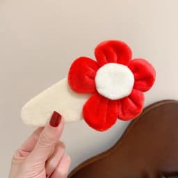 Recruiting Peach Blossoms~Cute Plush Flower Hair Hoop Female Cartoon Sweet Hair Hairpin Wash Anti slip Headband Hair Accessories