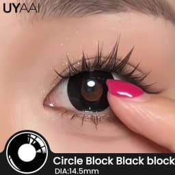 UYAAI 1 Pair Cosplay Multicontacts for Eyes White Colored Lenses Anime Vampire Red Lenses Black Lenses for Halloween Purple Len