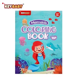 16 Pages Montessori Children's Coloring Books Mermaid Dinosaur Unicorn Baby Drawing Book School Early Education Montessori Toys