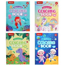 16 Pages Montessori Children's Coloring Books Mermaid Dinosaur Unicorn Baby Drawing Book School Early Education Montessori Toys