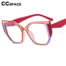 Color-blocked Square Reading Glasses Women Popular TR90 Resin Optical Presbyopic Eyeglass Custom Diopter +50~+600 #301886