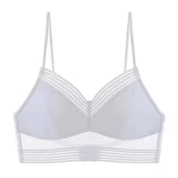 U-shaped backless beautiful and sexy bra plus size lace bra, women's invisible no steel ring fashion triangle cup bra