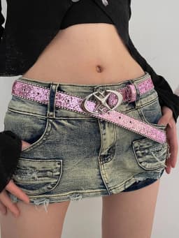 Y2K Millennium Spice Girl Style N Belt Woman 2024 New Jeans Belt Decoration With INS Style